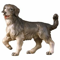 Picture of Shepherd dog cm 10 (3,9 inch) Hand Painted Shepherd Nativity Scene classic Val Gardena wooden Statue peasant style