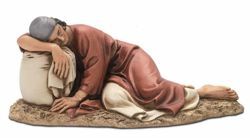 Immagine di Pastore dormiente cm 20 (7,9 inch) Presepe Landi Moranduzzo Statua in resina stile Arabo