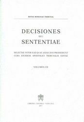 Picture of Decisiones Seu Sententiae Anno 2010 Vol. CII 102