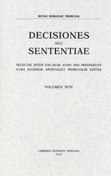 Immagine di Decisiones Seu Sententiae Anno 2001 Vol. XCII 92
