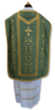 Immagine di Pianeta liturgica Damascata in raso Cotone Bianco Avorio Viola Rosso Verde