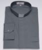 Imagen de Camisa Cleriman Cuello Clergy Tirilla manga larga Algodón Felisi 1911 Blanco Azul Celestial Gris Claro Gris Medio Gris Oscuro Negro 