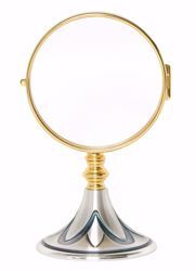 Picture of Eucharistic Shrine Monstrance for Magna Host cm 15 (5,9 in) H. cm 28 (11,0 inch) Petals in brass Gold Silver 