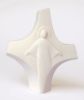 Picture of Resurrected Christ Cross cm 14 (5,5 inch) Sculpture in white refractory clay Ceramica Centro Ave Loppiano