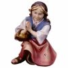 Picture of Kneeling Girl that prays Ulrich Nativity 10 cm (3,9 inch) oil painted wood