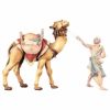 Picture of Standing Camel cm 10 (3,9 inch) hand painted Ulrich Nativity Scene Val Gardena wooden Statue baroque style