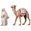 Picture of Standing Camel cm 10 (3,9 inch) hand painted Comet Nativity Scene Val Gardena wooden Statue traditional Arabic style