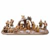 Immagine di Presepe completo Redentore 25 pezzi 10 cm legno dipinto a olio