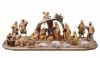 Immagine di Presepe completo Redentore 25 pezzi 10 cm legno dipinto a olio