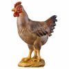 Imagen de Gallina de pie cm 12 (4,7 inch) Belén Ulrich pintado a mano Estatua artesanal de madera Val Gardena estilo barroco