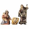 Immagine di Sacra Famiglia 4 pezzi Presepe Ulrich 12 cm legno dipinto a olio