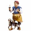 Picture of Host with Dog cm 12 (4,7 inch) hand painted Ulrich Nativity Scene Val Gardena wooden Statue baroque style