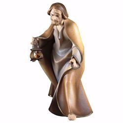 Picture of Saint Joseph cm 12 (4,7 inch) hand painted Saviour Nativity Scene Val Gardena wooden Statue traditional style