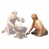 Picture of Kneeling Herder with Wood Saviour Nativity 16 cm (6,3 inch) oil painted wood