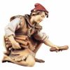 Picture of Kneeling Herder with Wood Ulrich Nativity 15 cm (5,9 inch) oil painted wood