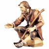 Picture of Sitting Shepherd with Stick Ulrich Nativity 15 cm (5,9 inch) oil painted wood