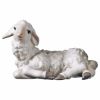 Immagine di Agnello sdraiato Presepe Ulrich 23 cm legno dipinto a olio