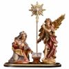 Picture of Annunciation Group on pedestal 5 Pieces Ulrich Nativity 23 cm (9,1 inch) oil painted wood