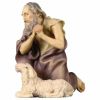 Picture of Kneeling Herder with Sheep Ulrich Nativity 8 cm (3,1 inch) oil painted wood