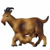 Picture of Goat and little Goat cm 10 (3,9 inch) hand painted Comet Nativity Scene Val Gardena wooden Statue traditional Arabic style