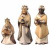 Immagine di Gruppo Tre Re Magi 3 Pezzi cm 10 (3,9 inch) Presepe Cometa dipinto a mano Statue artigianali in legno Val Gardena stile Arabo tradizionale