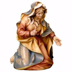 Immagine di Madonna / Maria cm 23 (9,1 inch) Presepe Ulrich dipinto a mano Statua artigianale in legno Val Gardena stile barocco