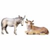 Picture of Ox and Donkey 2 Pieces Comet Nativity 25 cm (9,8 inch) oil painted wood