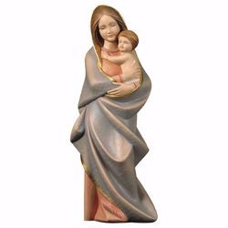 Picture of Madonna with Child cm 100 (39,4 inch) wooden Statue Modern Style oil colours Val Gardena