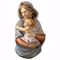 Picture of Bust of Our Lady Madonna cm 15 (5,9 inch) Wall wooden Statue oil colours Val Gardena