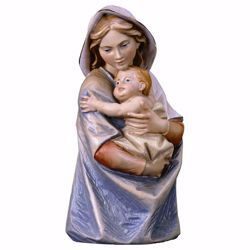 Imagen de Busto de la Virgen María cm 19 (7,5 inch) Estatua de mesa pintada al óleo madera Val Gardena