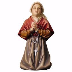 Immagine di Santa Bernadette Soubirous Lourdes cm 6,5 (2,6 inch) Statua dipinta ad olio in legno Val Gardena