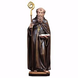 Picture of Saint Benedict of Nursia wooden Statue cm 100 (39,4 inch) painted with oil colours Val Gardena