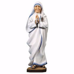 Picture of Saint Mother Teresa of Calcutta wooden Statue cm 100 (39,4 inch) painted with oil colours Val Gardena