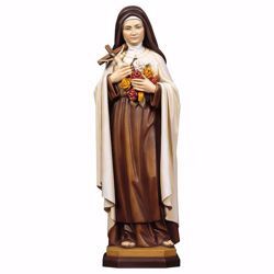 Picture of Saint Thérèse of Lisieux of the Child Jesus and the Holy Face wooden Statue cm 35 (13,8 inch) painted with oil colours Val Gardena