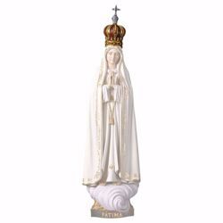 Imagen de Corona para Nuestra Señora de Fátima Diam. cm 2 (0,8 inch) Estatua pintada al óleo madera Val Gardena