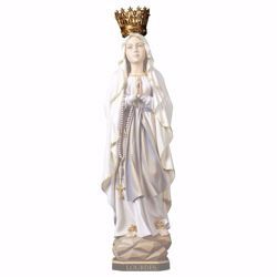 Picture of Crown for Our Lady Madonna of Lourdes Diam. cm 6 (2,4 inch) wooden Statue oil colours Val Gardena