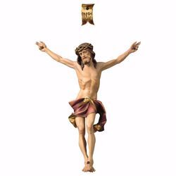 Picture of Corpus of Christ Nazarene Red body for Crucifix cm 40x32 (15,7x12,6 inch) wooden Statue painted with oil colours Val Gardena