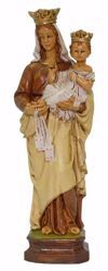 Imagen de Virgen del Carmen cm 25 (9,8 inch) Estatua Euromarchi en plástico PVC para exteriores