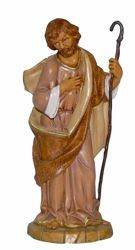 Picture of Saint Joseph cm 30 (12 inch) Lux Euromarchi Nativity Scene Traditional style in wood stained plastic PVC for outdoor use