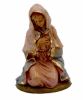 Picture of Nativity Set Holy Family 8 Pieces cm 13 (5,1 inch) Lux Euromarchi Nativity Scene Traditional style in wood stained plastic PVC for outdoor use