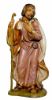 Picture of Nativity Set Holy Family 8 Pieces cm 13 (5,1 inch) Lux Euromarchi Nativity Scene Traditional style in wood stained plastic PVC for outdoor use