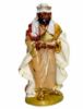 Picture of Nativity Set Holy Family 8 Pieces cm 13 (5,1 inch) Lux Euromarchi Nativity Scene Traditional style in wood stained plastic PVC for outdoor use