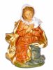 Picture of Nativity Set Holy Family 8 Pieces cm 13 (5,1 inch) Euromarchi Nativity Scene Florence style in wood stained plastic PVC for outdoor use