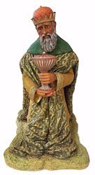 Picture of Melchior Saracen Wise King cm 110 (43,3 inch) Pellegrini Nativity Scene large size Statue in Oxolite Resin indoor outdoor use traditional Arabic