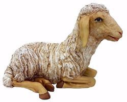 Picture of Lamb cm 110 (43,3 inch) Pellegrini Nativity Scene large size Statue in Oxolite Resin indoor outdoor use traditional Arabic