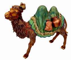Imagen de Camello de pie cm 50 (19,7 inch) Belén Pellegrini árabe tradicional Estatua grande en Resina Oxolite uso en interior exterior