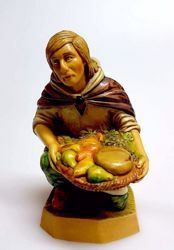 Picture of Shepherd begging for Alms cm 20 (7,9 inch) Pellegrini Nativity Scene small size Statue Wood Stained plastic PVC traditional Arabic indoor outdoor use 