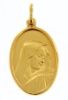 Picture of Madonna Our Lady of Sorrows Coining Sacred Oval Medal Pendant gr 4,7 Yellow Gold 18k for Woman