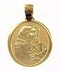 Picture of Madonna and Child by Ferruzzi Sacred Oval Medal Pendant gr 3,2 Yellow Gold 18k for Woman 
