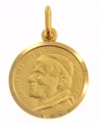 Picture of  John Paul II Ioannes Paulus II Pontifex Maximus Coining Medal gr 3,5 Yellow Gold 18k